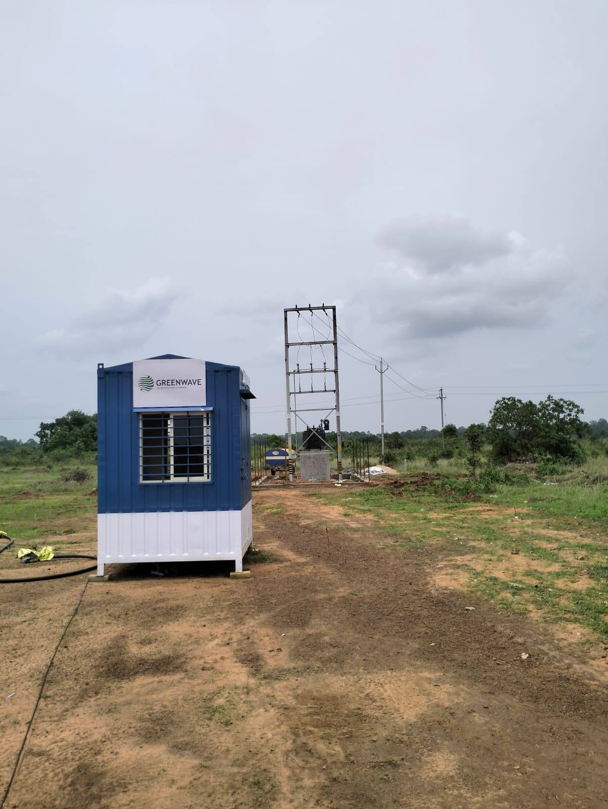 Greenwave project site cabin and electrical infrastructure